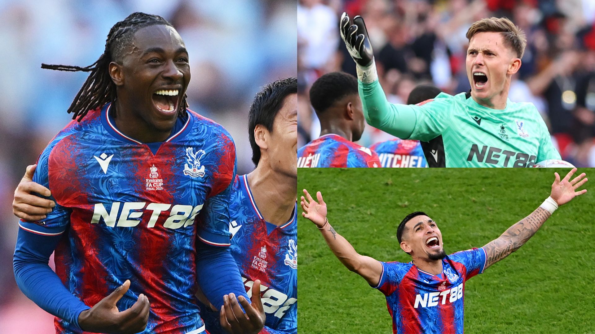 クリスタルパレス24-25 エゼ FAカップファイナル仕様 優勝モデル L クリスタル・パレス、悲願のFAカップ初制覇！ 鎌田大地フル出場